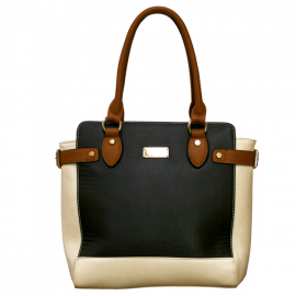 Henley Evie Bag - Black/Cream/Brown